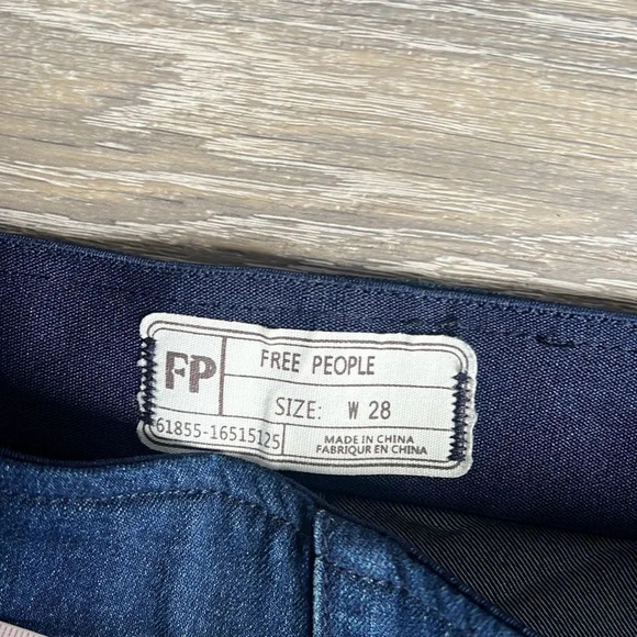 Free People Flare Penny Pull On Denim Jean in Rich Blue - Picture 8 of 13